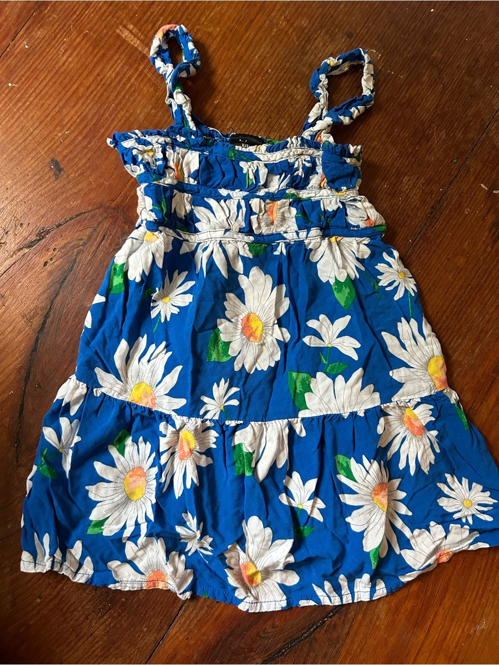 Zara Blue Daisy Tiered Sundress for Kids